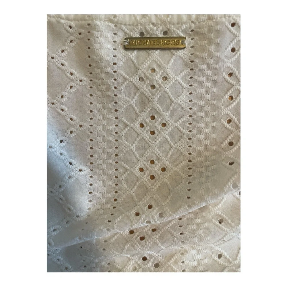 Michael Kors White Eyelet Blouse